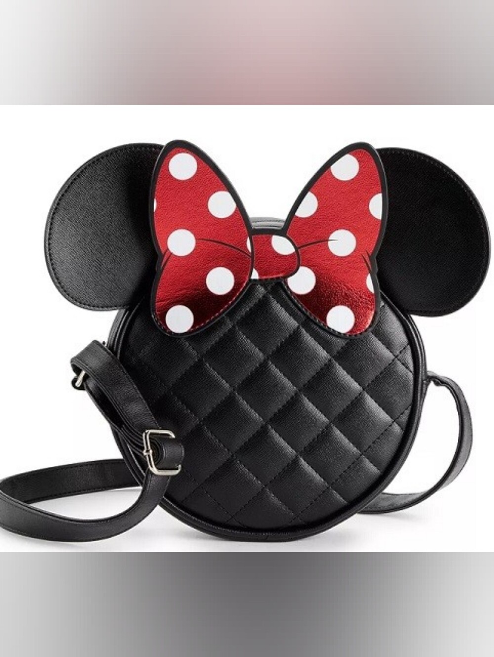 NWT! Minnie Mouse Quilted Crossbody Bow Bag Cross Body